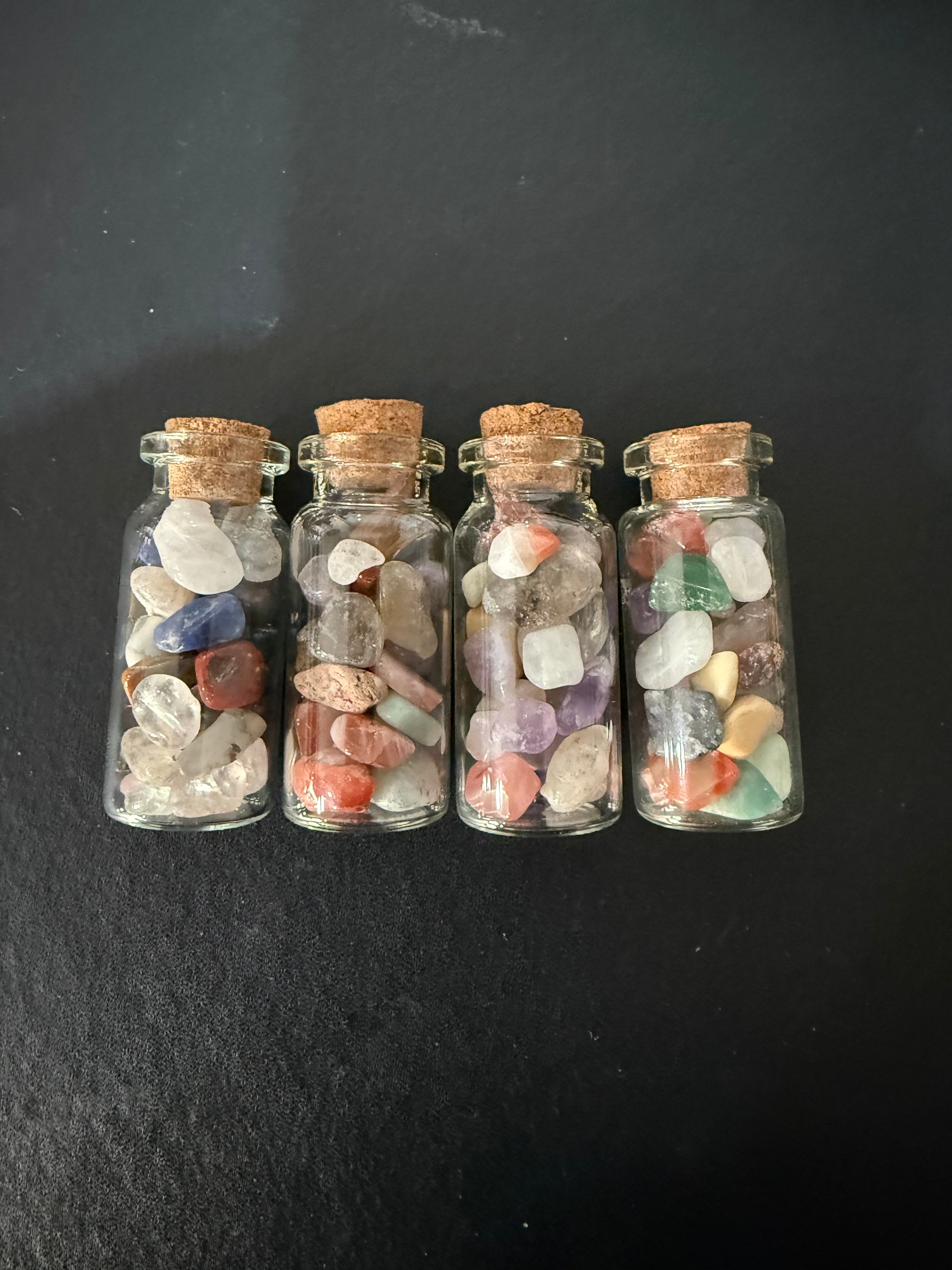 Mini Crystal Chip Jars