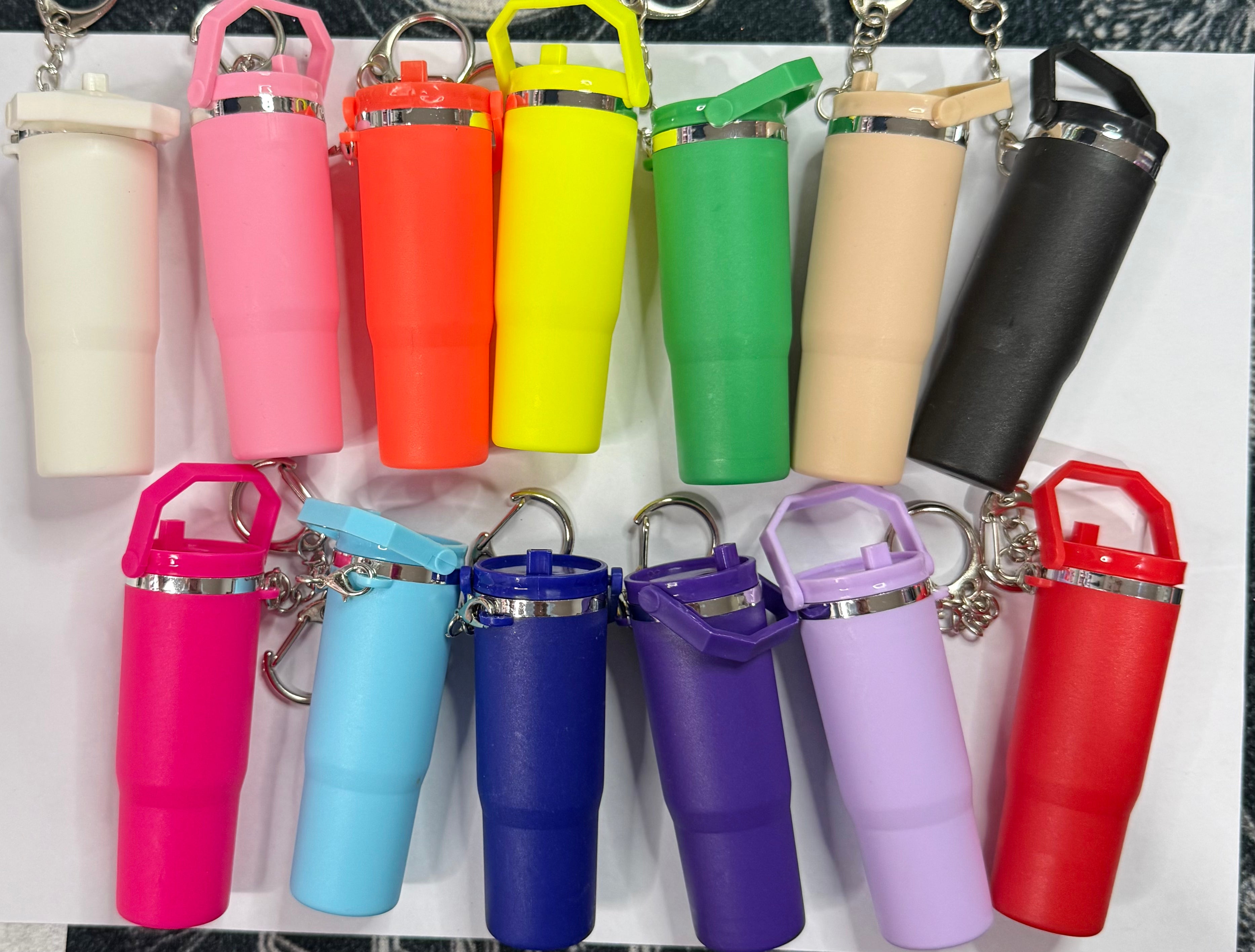 Key Chain Tumbler With Top Handle